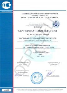 Образец ГОСТ Р ИСО 21500-2014 (ISO 21500:2012)